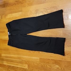Black high rise cropped jeans